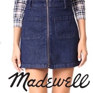 Madewell Blue Denim Mini Skirt